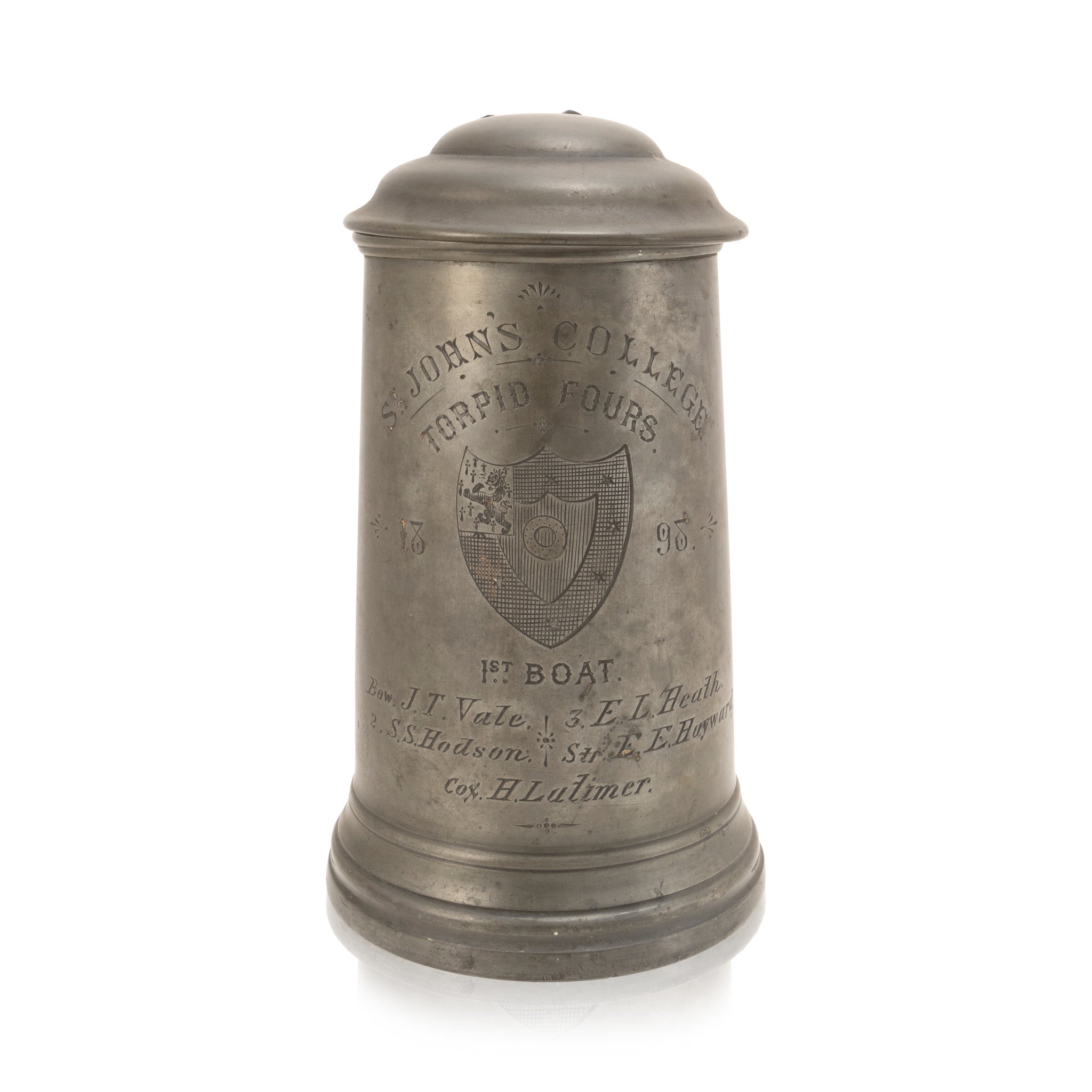 St. John College Boat Trophy Stein 1898, Furnishings, Barware, Stein