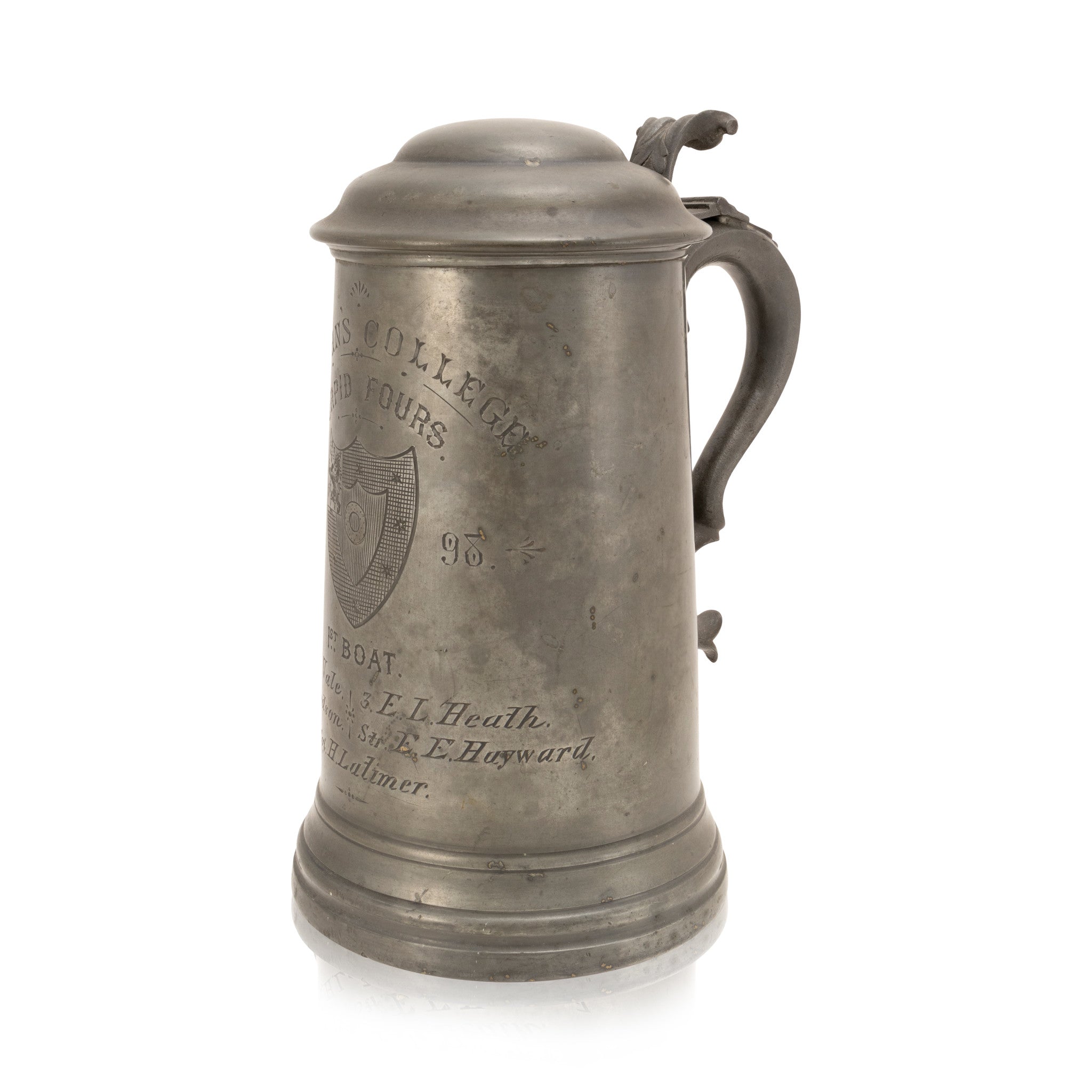 St. John College Boat Trophy Stein 1898