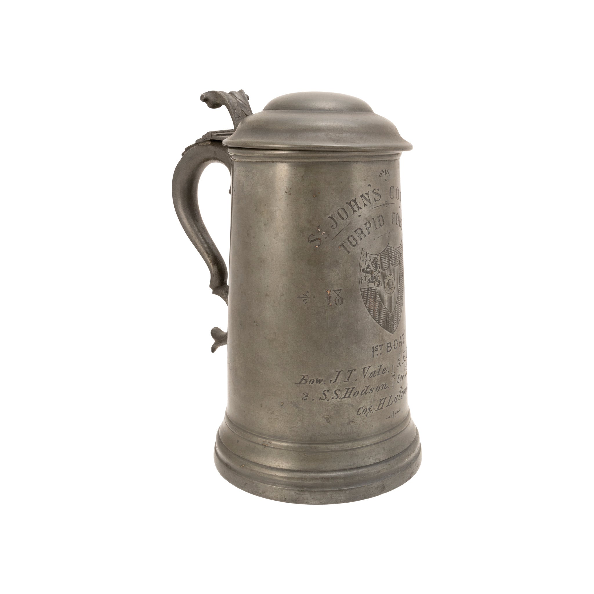 St. John College Boat Trophy Stein 1898