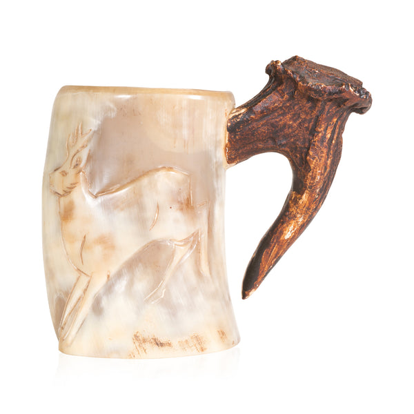 Carved Horn Stein, Furnishings, Barware, Stein