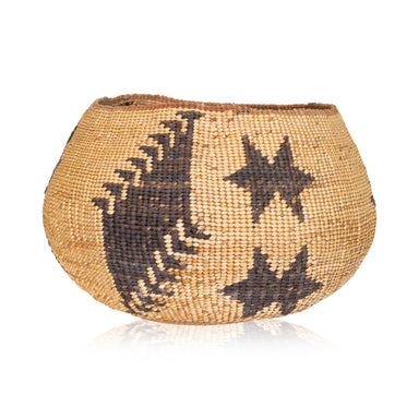Wintu Basketry Bowl, Native, Basketry, Vertical