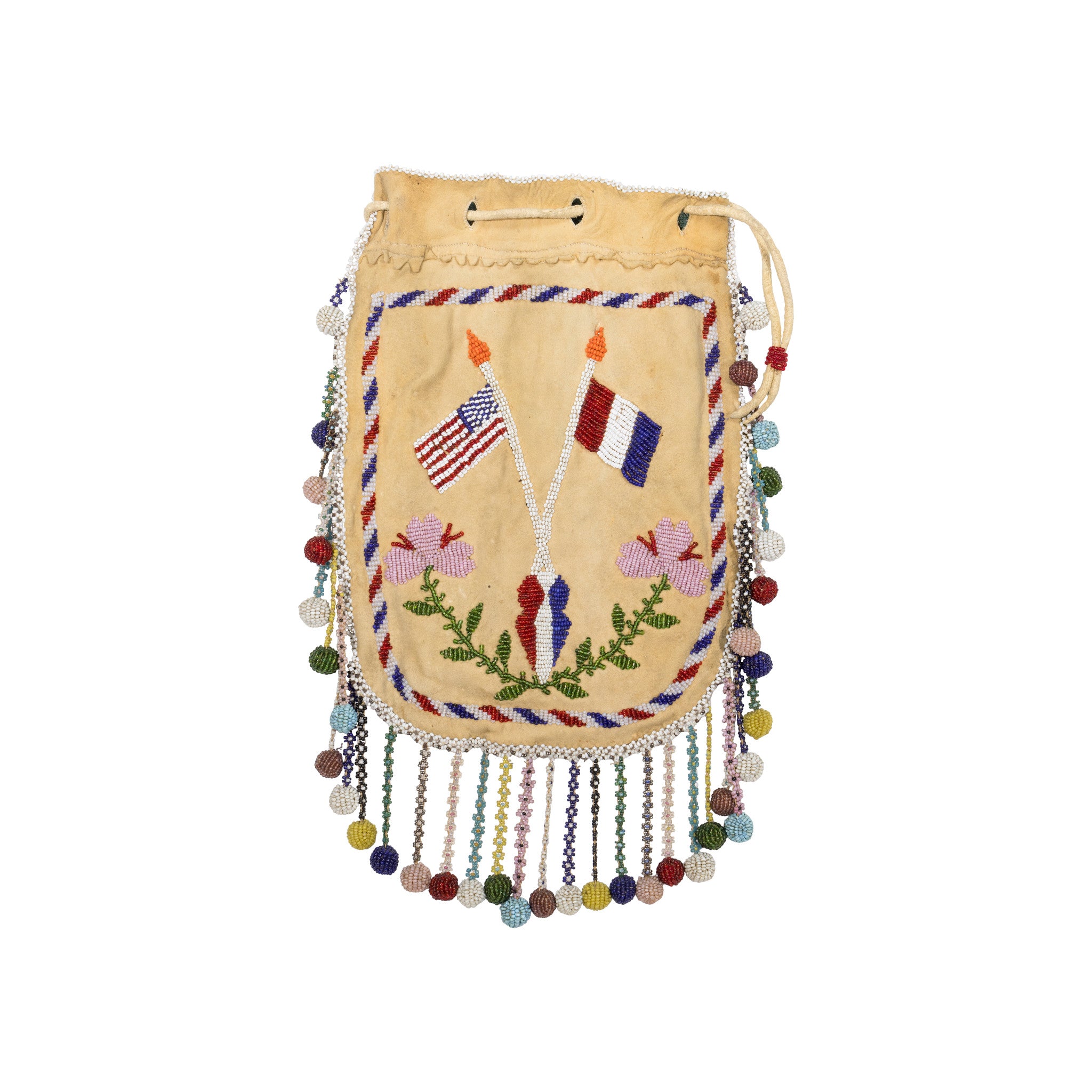 Apache Beaded Pouch, Native, Bag, Pouch