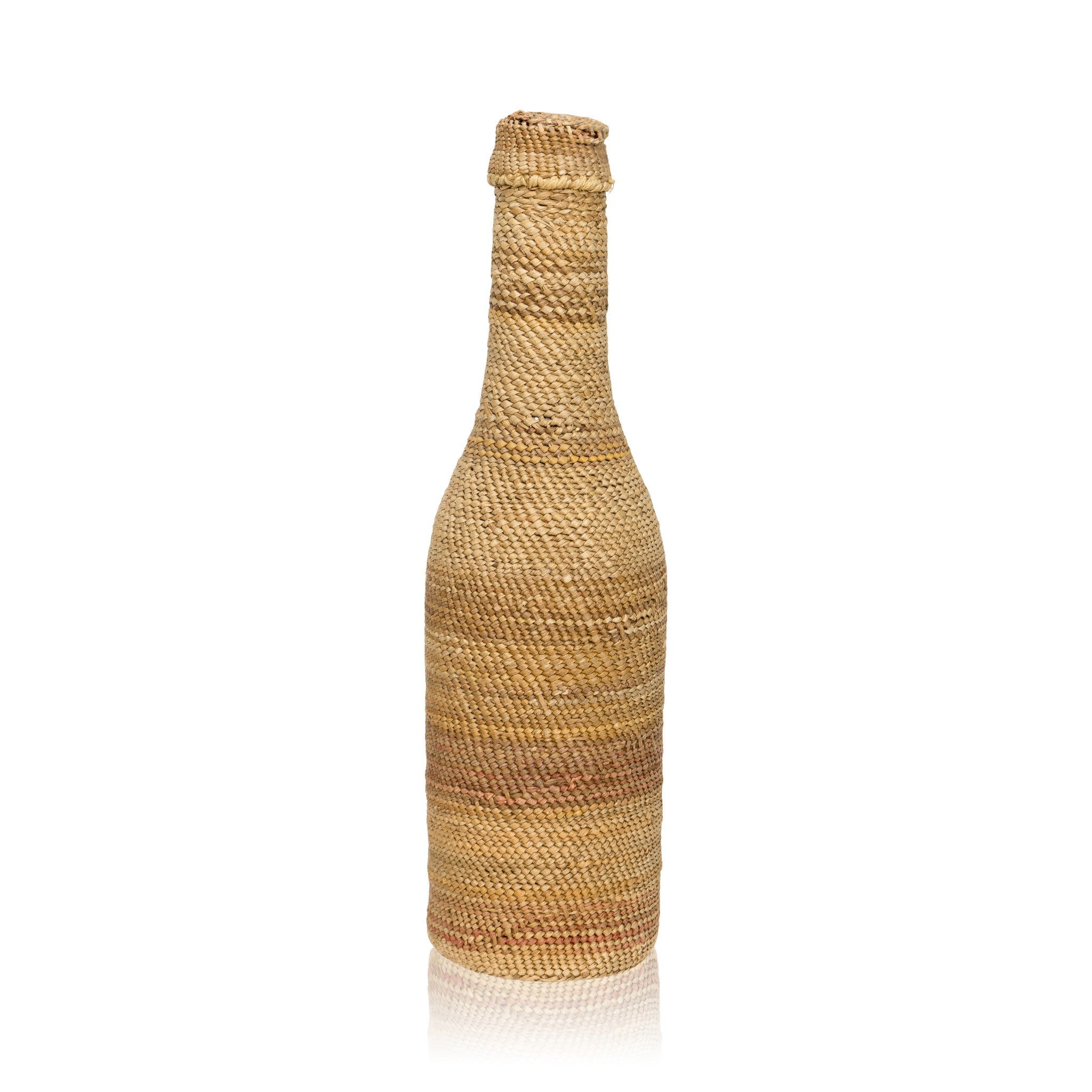 Nootka Bottle Basket, Native, Basketry, Bottle Basket