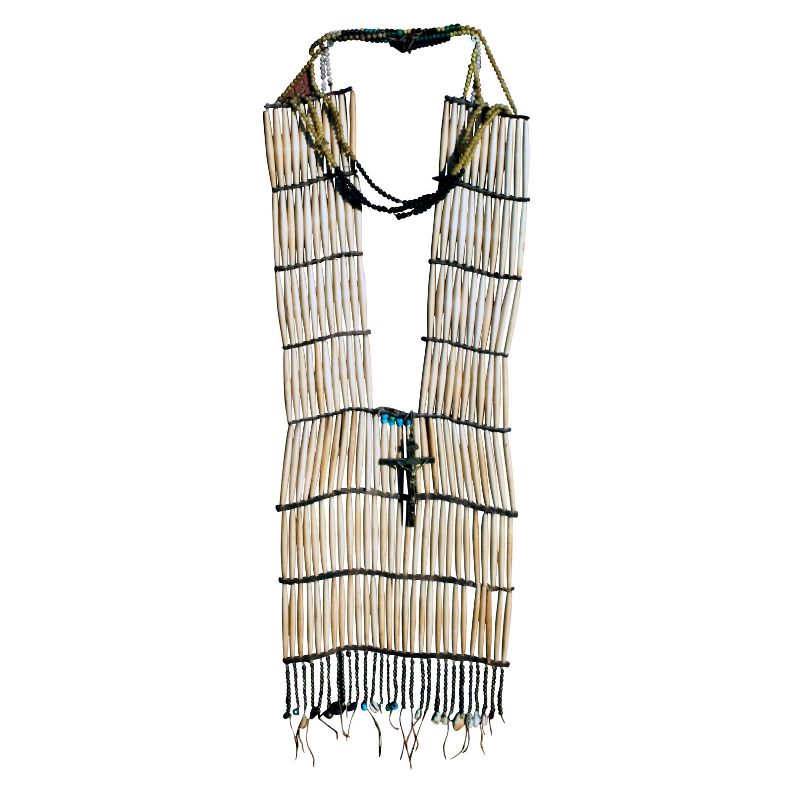 Sioux Ladies Hair Pipe Breastplate, Native, Garment, Breastplate