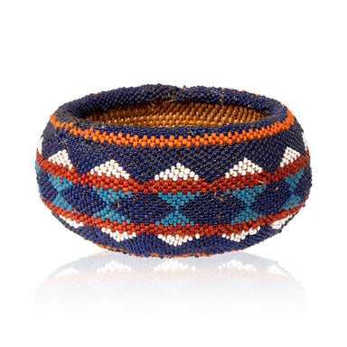 Beaded Washoe Basket, Native, Basketry, Vertical
