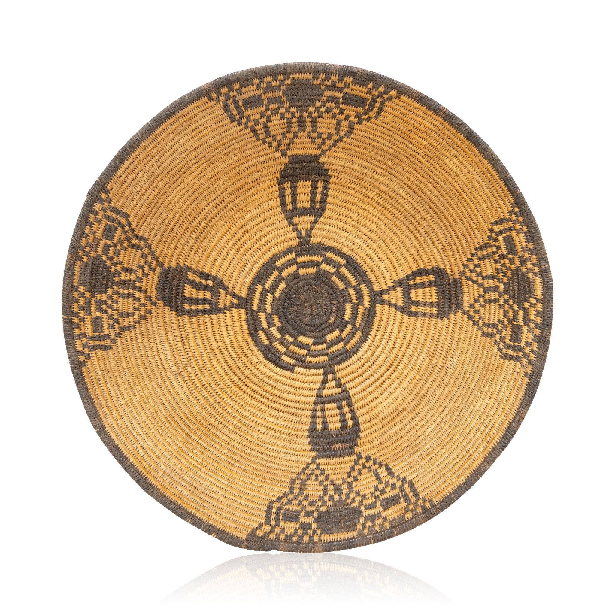 Apache Basketry Tray, Native, Basketry, Plate