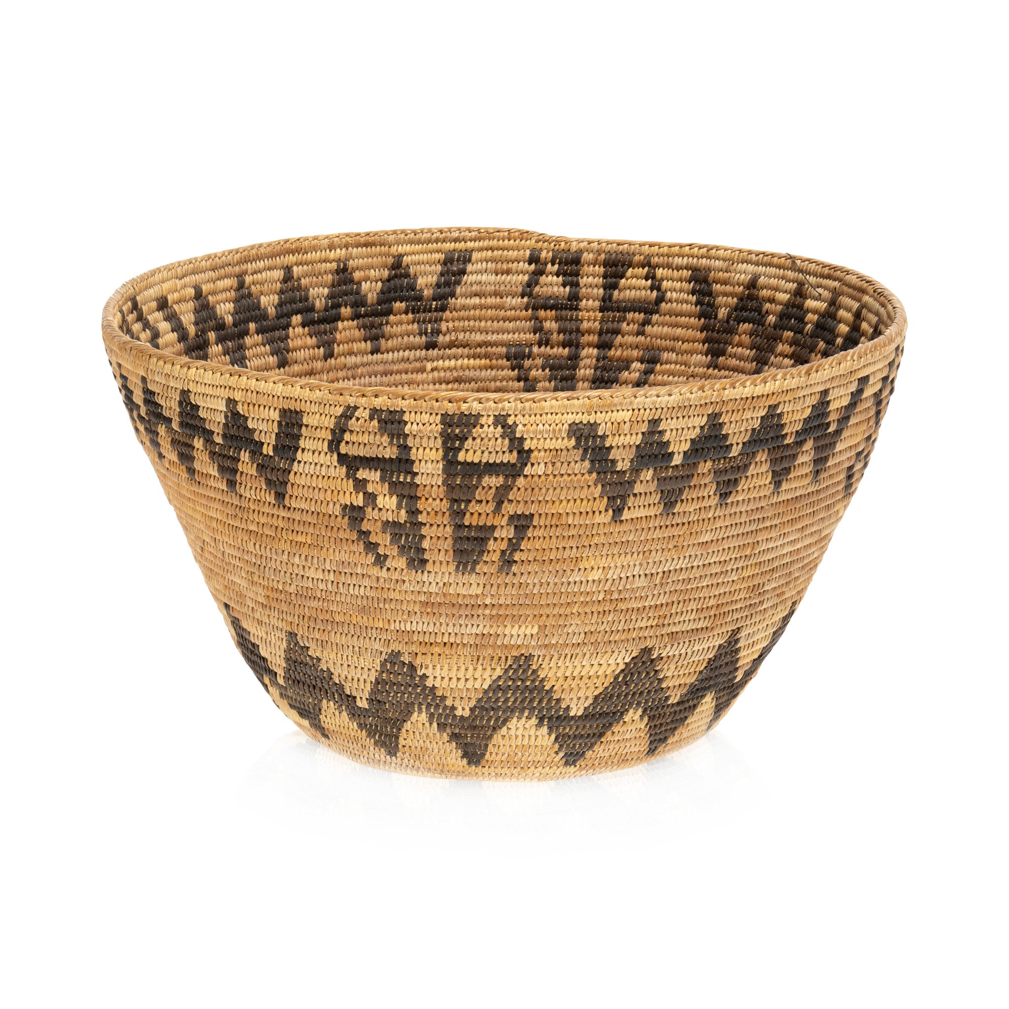 Miwok Basket, Native, Basketry, Vertical