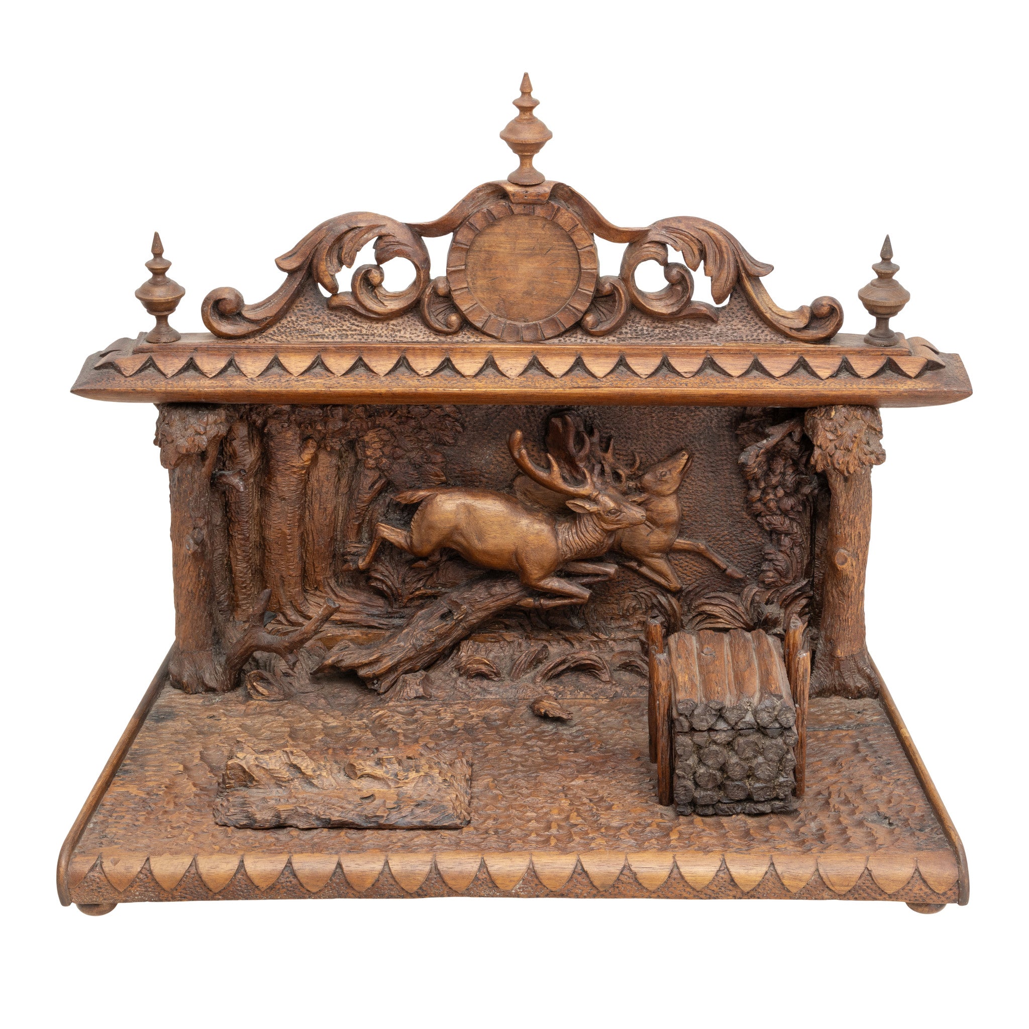 Black Forest Stag Desk Set, Furnishings, Black Forest, Other