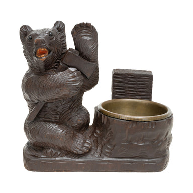 Black Forest Match Holder/Ashtray, Furnishings, Black Forest, Smoking Stand