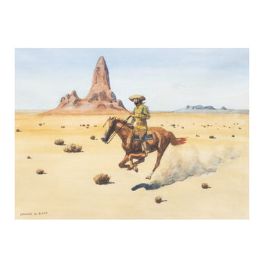 Express Rider by Leonard Reedy, Fine Art, Painting, Western