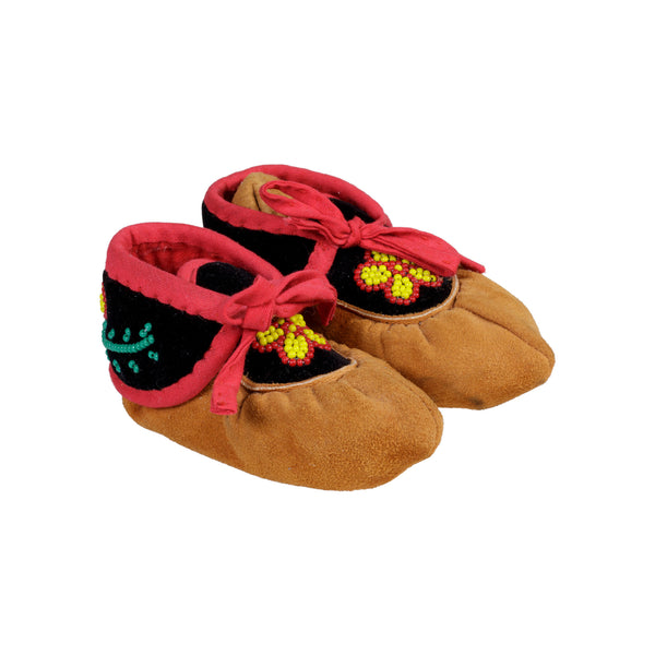 Chippewa Baby Moccasins, Native, Garment, Moccasins