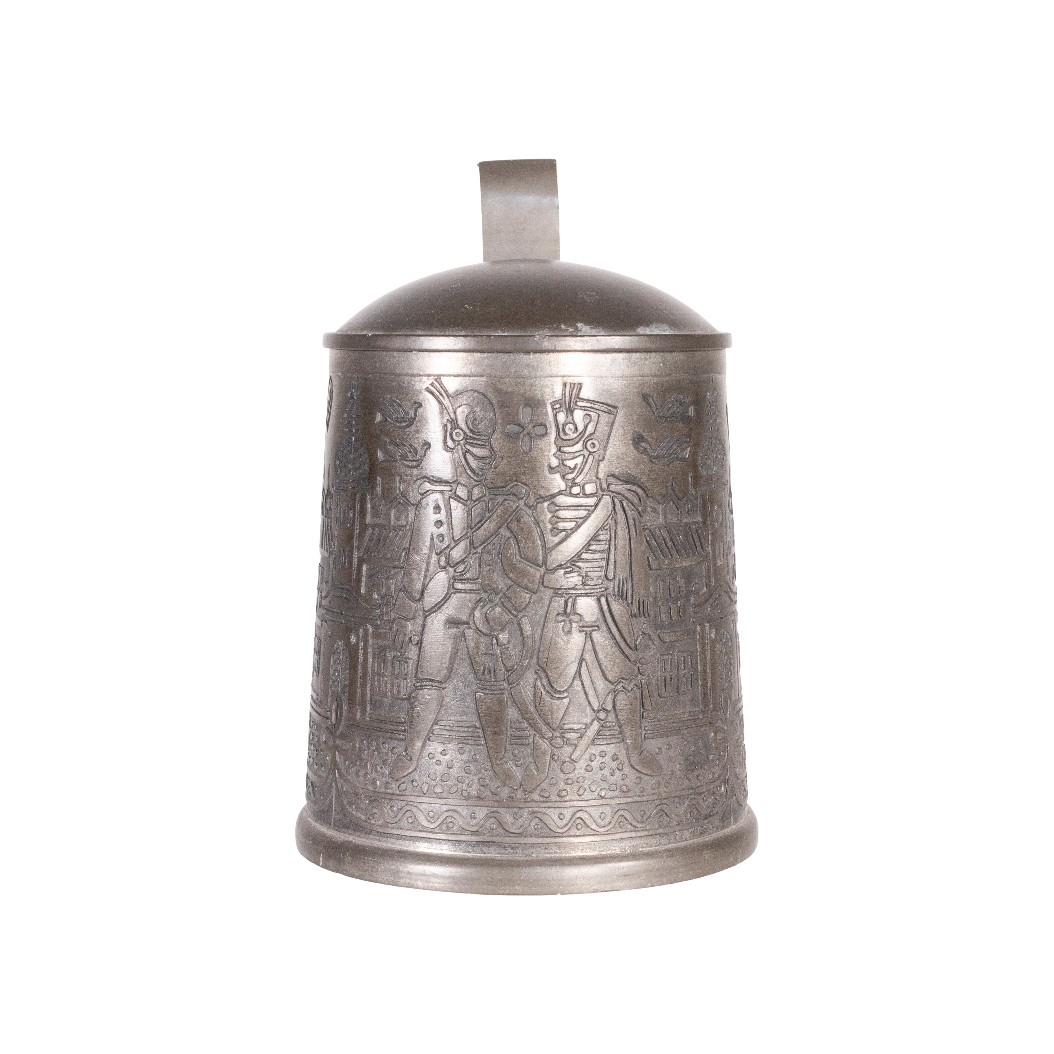 Figurative Pewter Lidded Stein