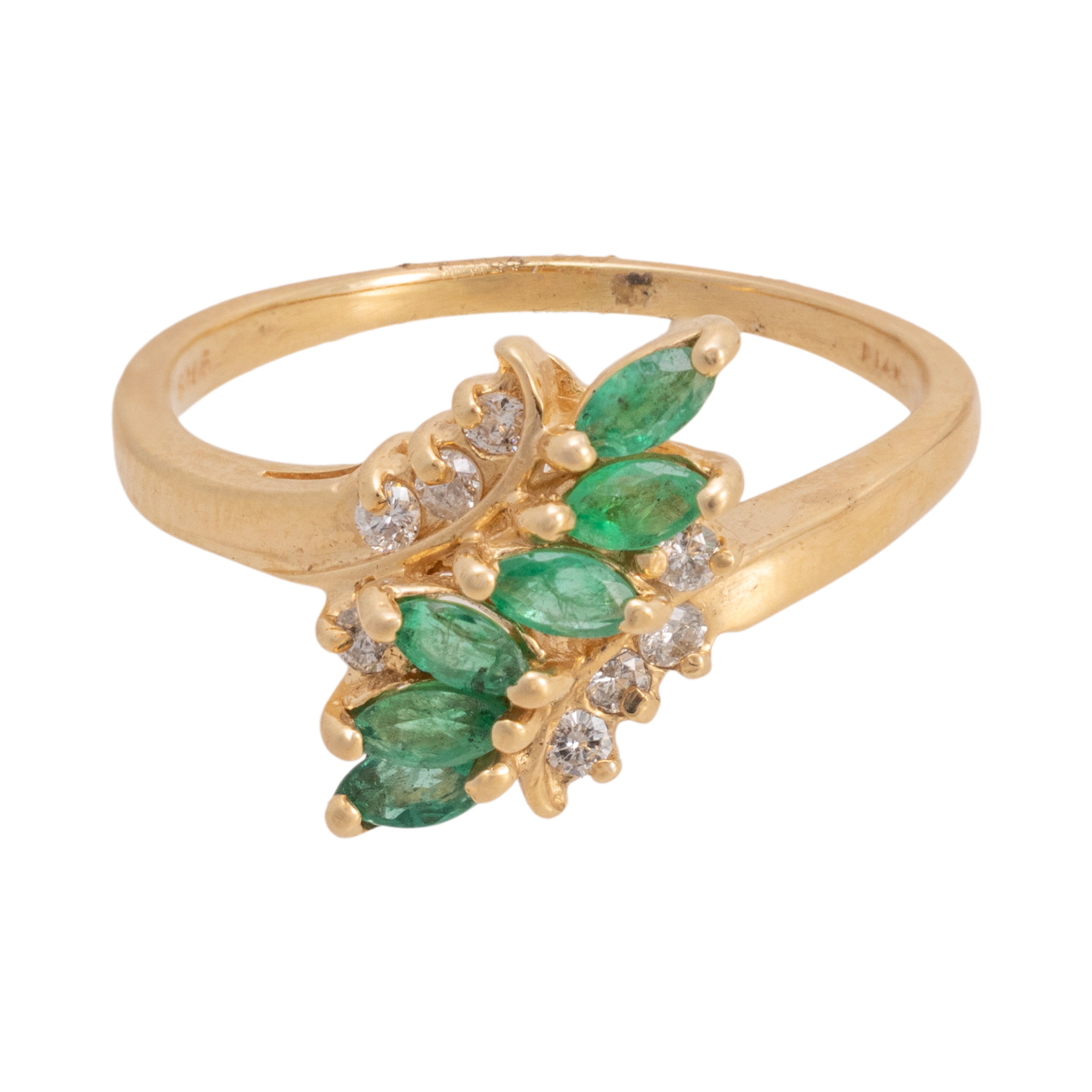 14k Gold Emerald Ring