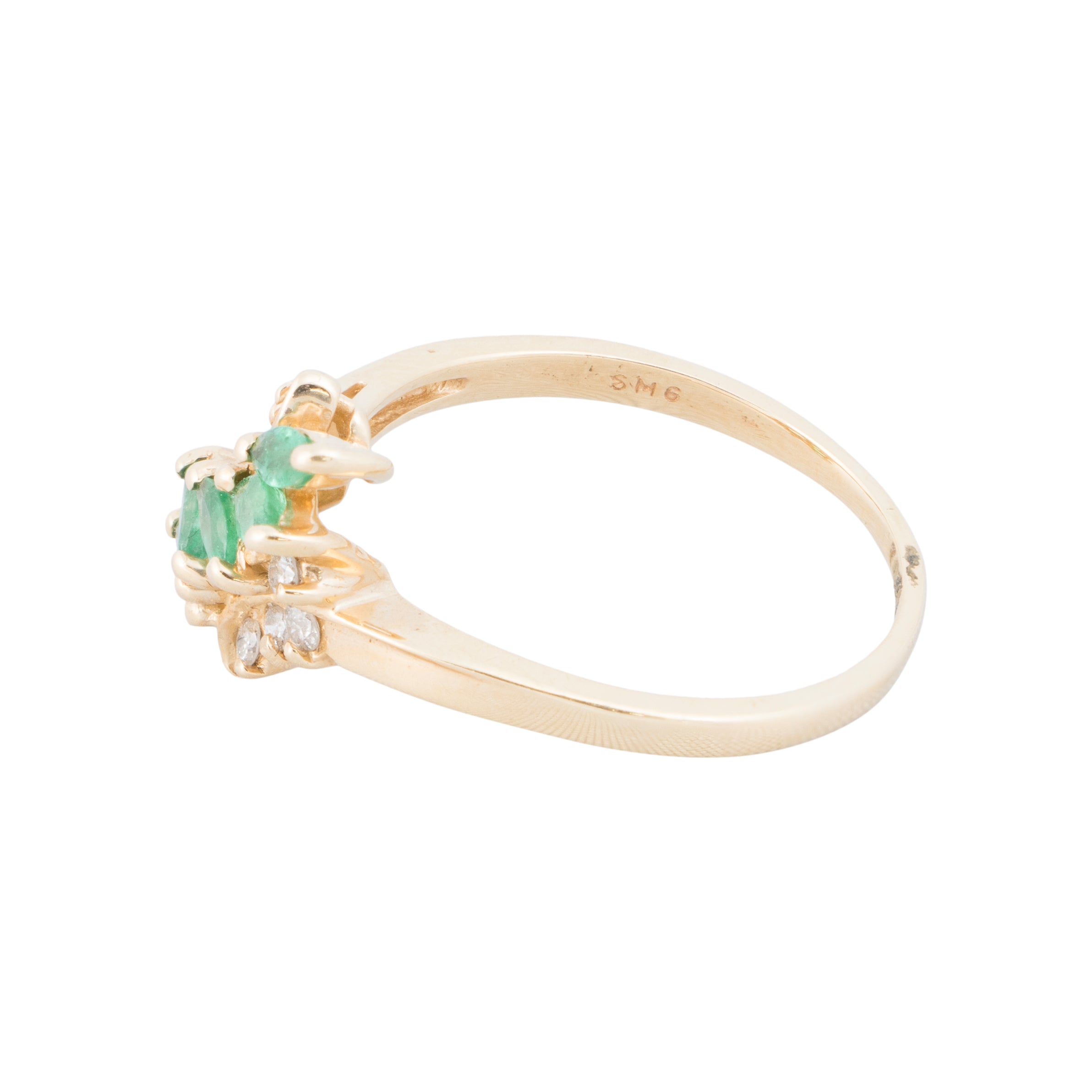 14k Gold Emerald Ring