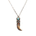 Turquoise, Coral and Bear Claw Necklace, Jewelry, Necklace, Native