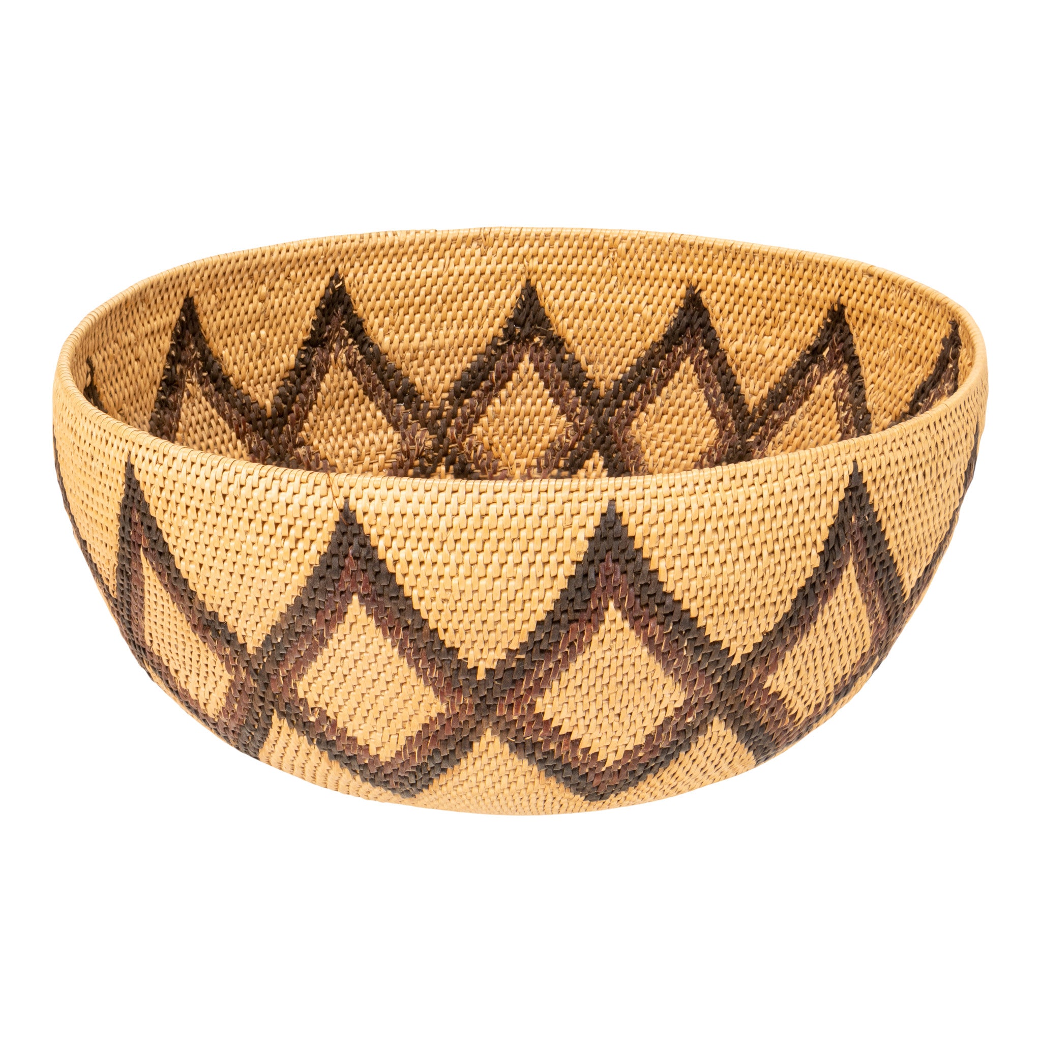 Washoe Basket, Native, Basketry, Vertical