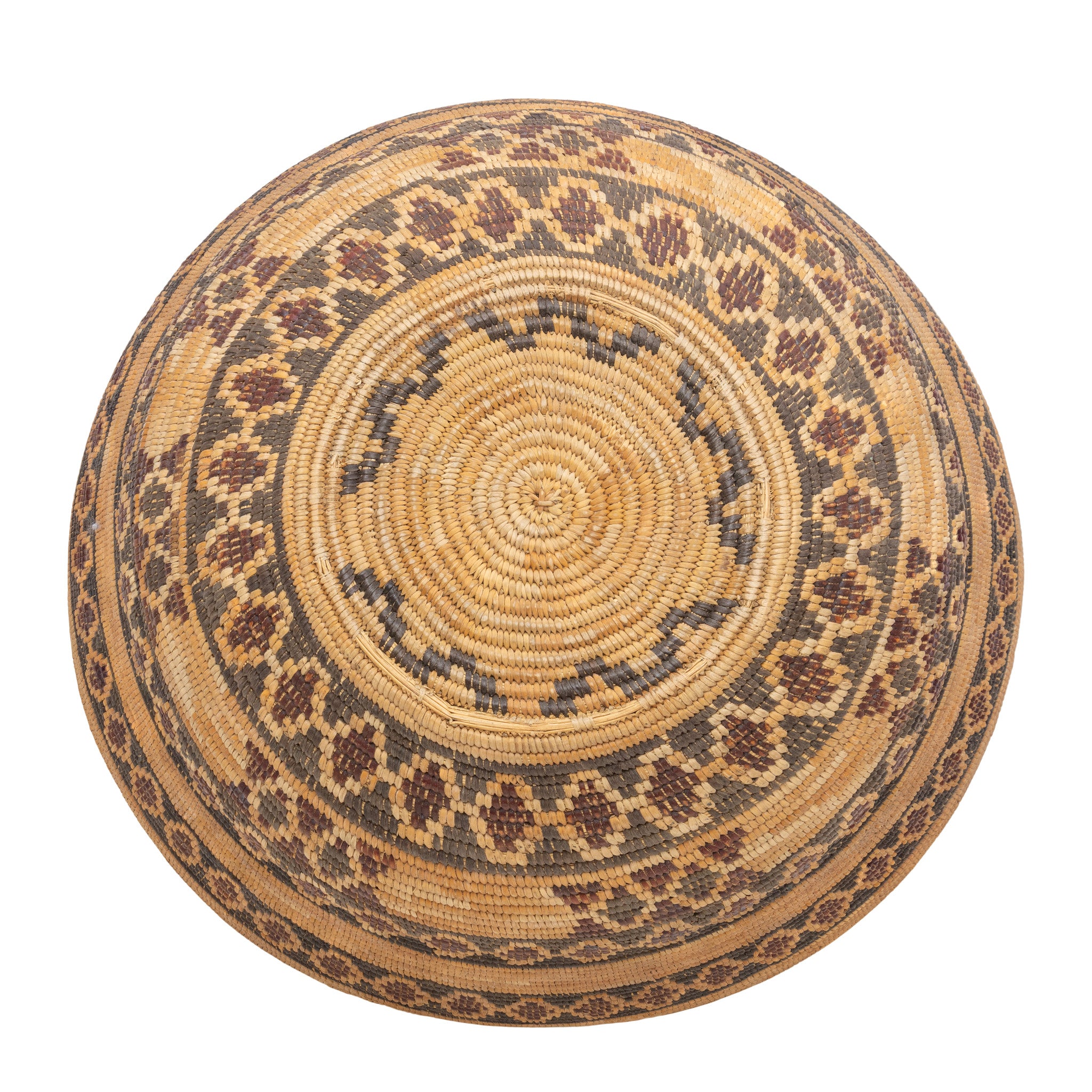 Yokuts Basket With Diamond Pattern