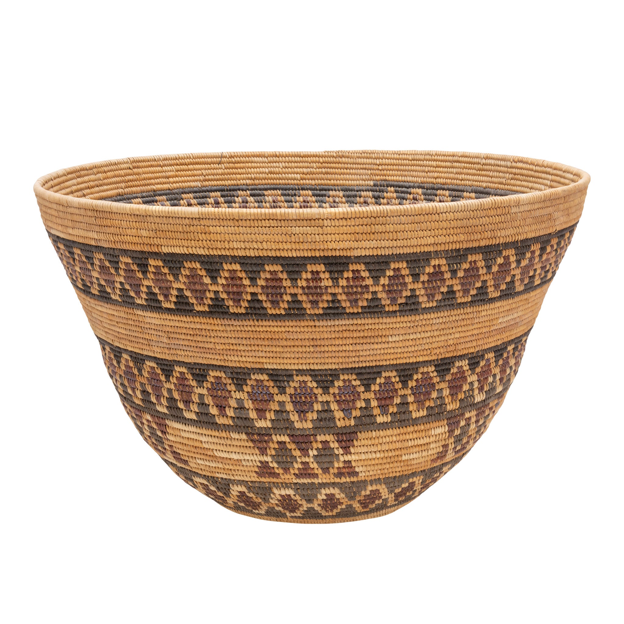 Yokuts Basket With Diamond Pattern