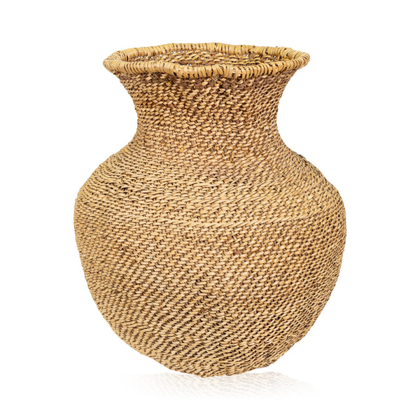 Paiute Olla, Native, Basketry, Vertical