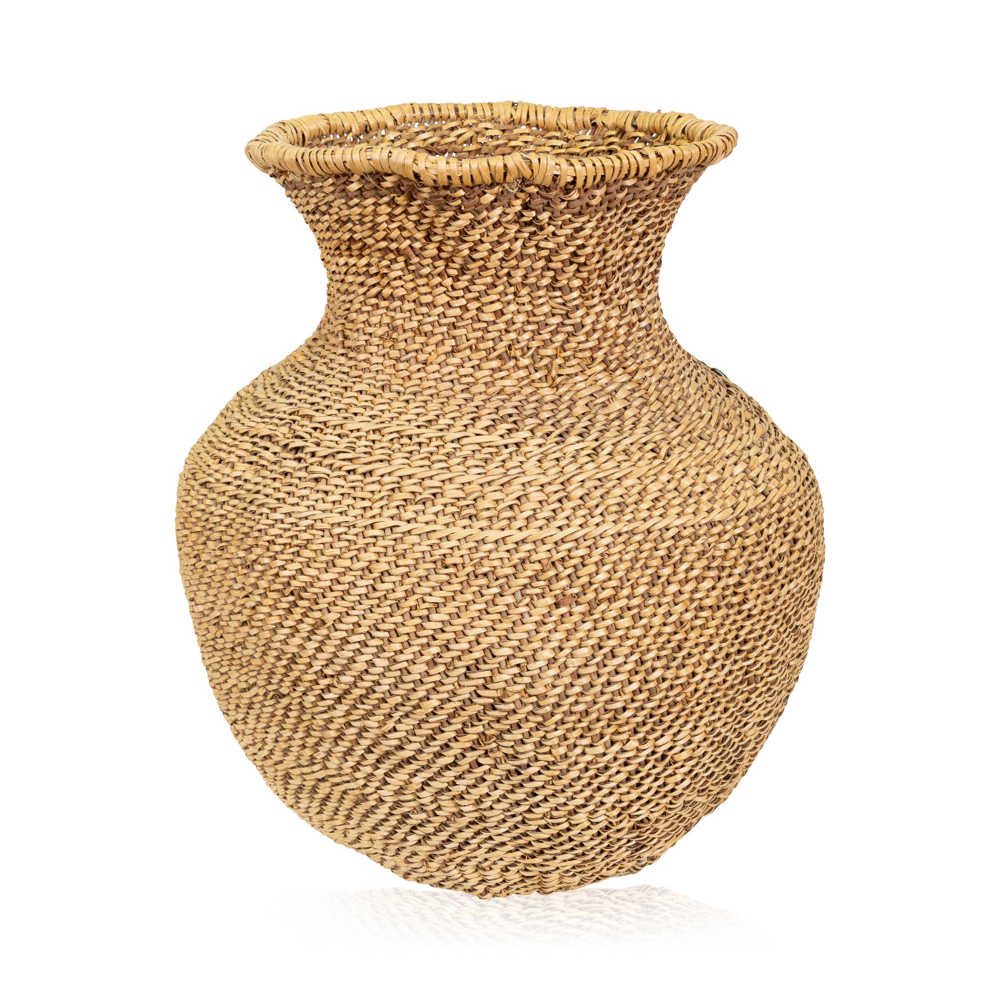 Paiute Olla, Native, Basketry, Vertical