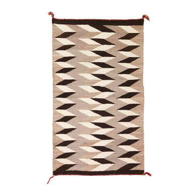 Navajo Crystal Double Saddle, Native, Weaving, Double Saddle Blanket