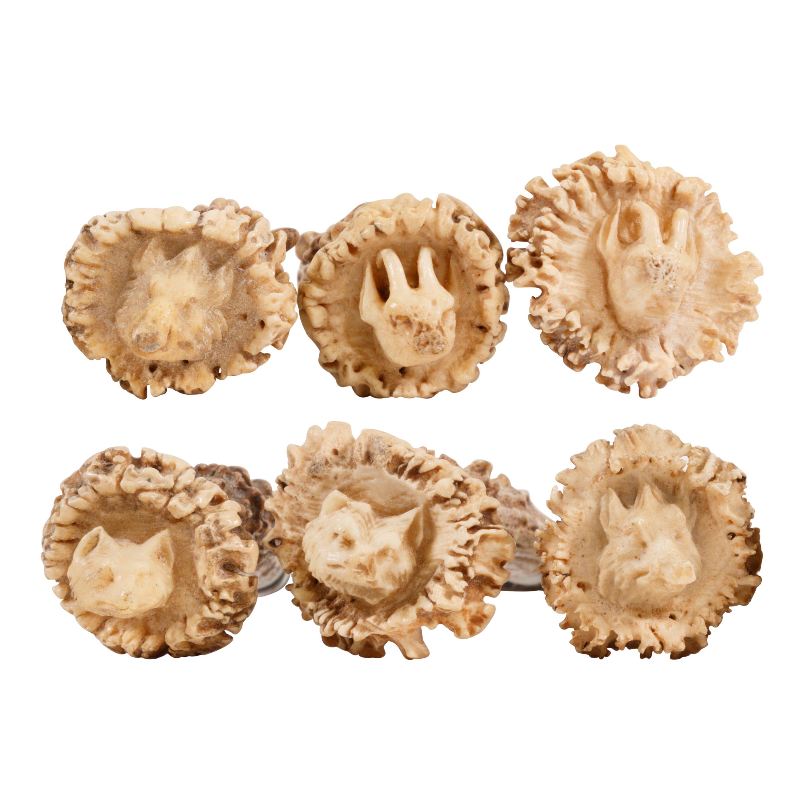 Antler Handled Knife and Fork Set