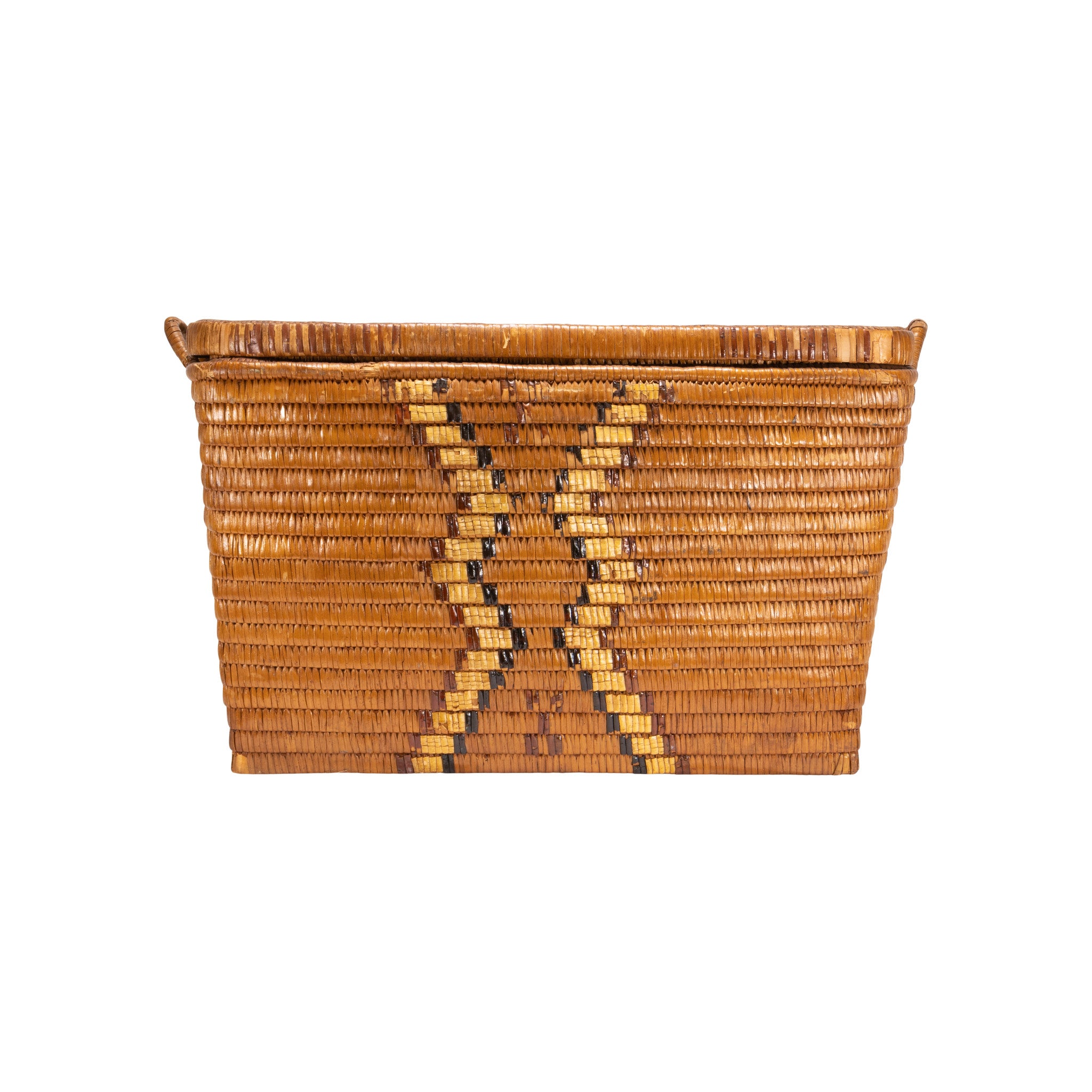 Salish Lidded Basketry Storage Trunk