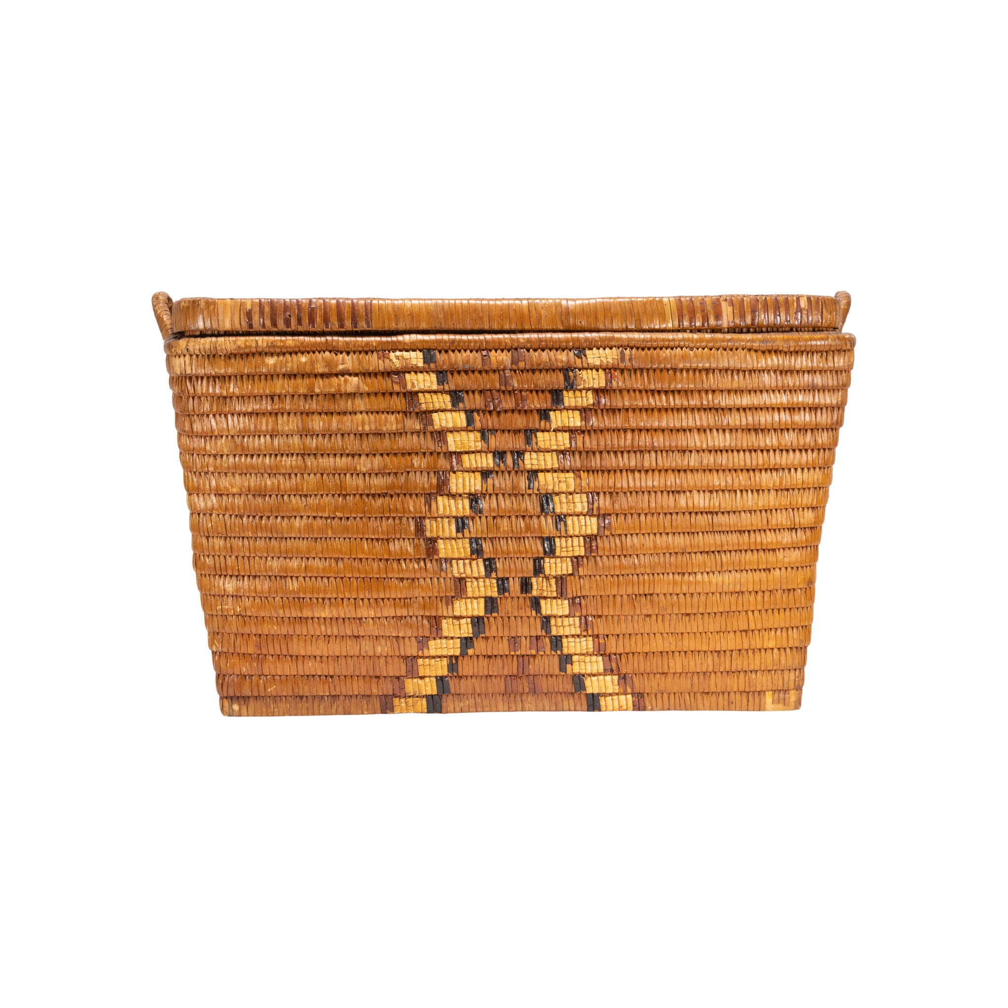 Salish Lidded Basketry Storage Trunk