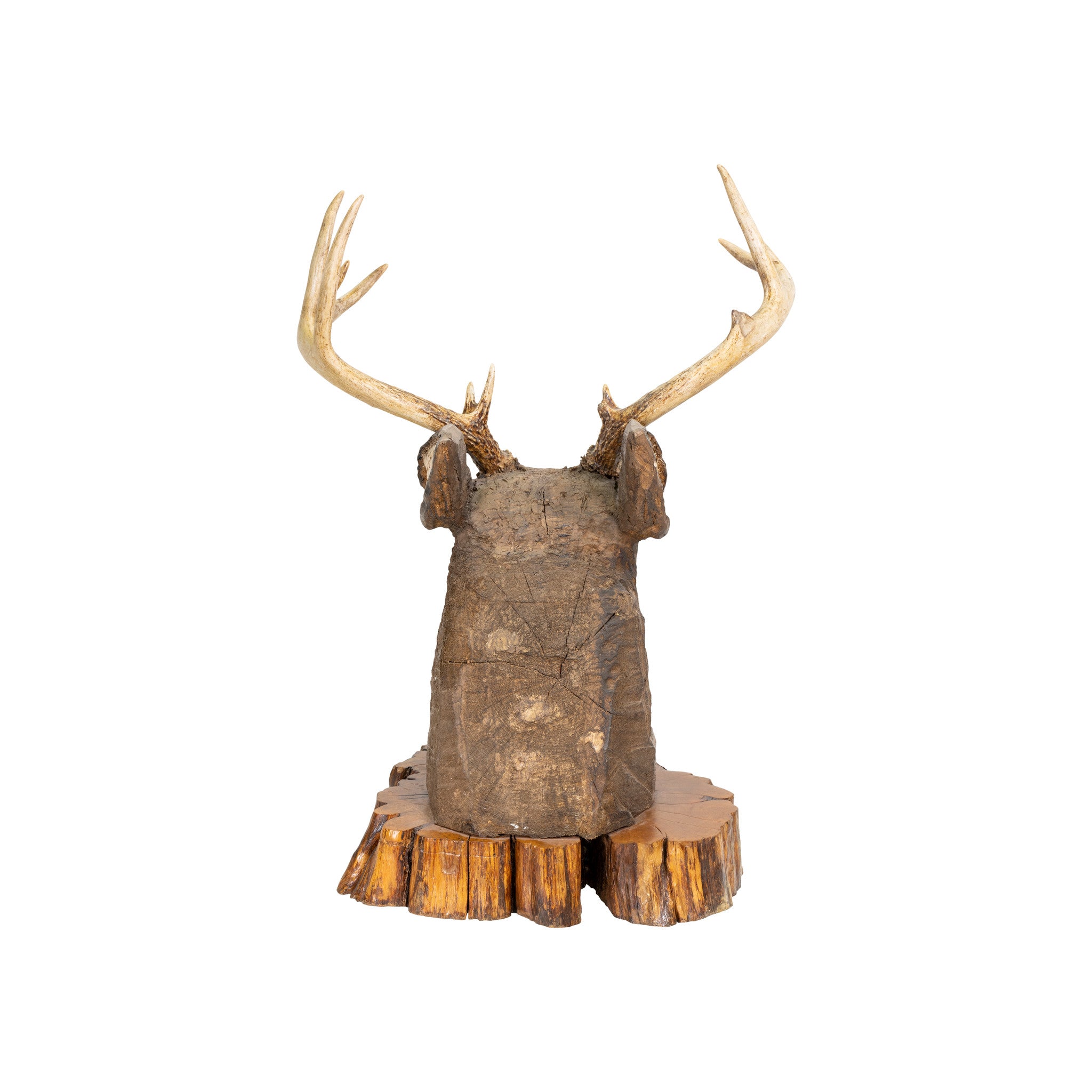Folky Carved Whitetail