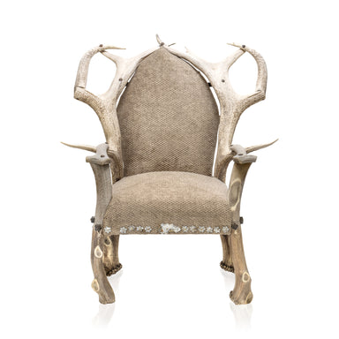 Elk Antler Chair, Furnishings, Furniture, Chair