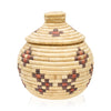 Alaskan Lidded Basket, Native, Basketry, Vertical