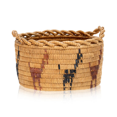 Salish Basket, Native, Basketry, Vertical