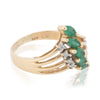 14k Gold Diamond and Emerald Ring, Jewelry, Ring, Estate