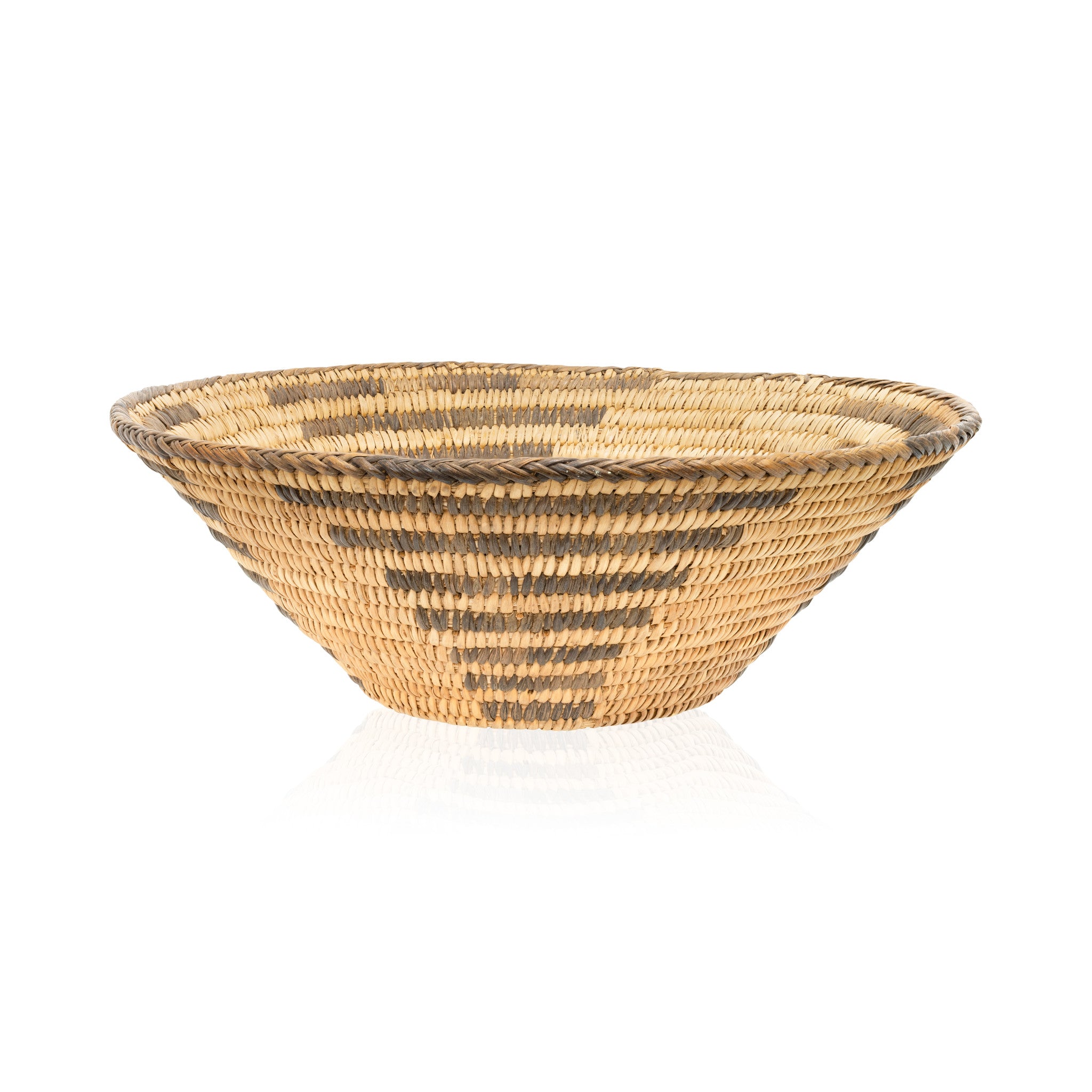 Pima Basketry Bowl, Native, Basketry, Vertical