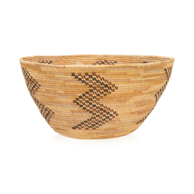 Yokut Basketry Bowl, Native, Basketry, Vertical