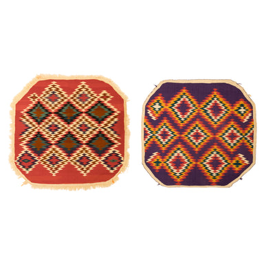 Pair of Navajo Germantowns, Native, Weaving, Blanket