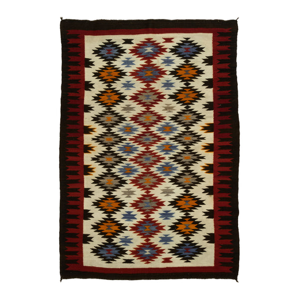 Navajo Multi-Colored Regional, Native, Weaving, Floor Rug