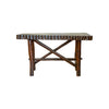 Adirondack Porch Bench and Side Table