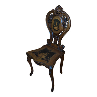 Black Forest Hunter's Chair, Furnishings, Furniture, Chair
