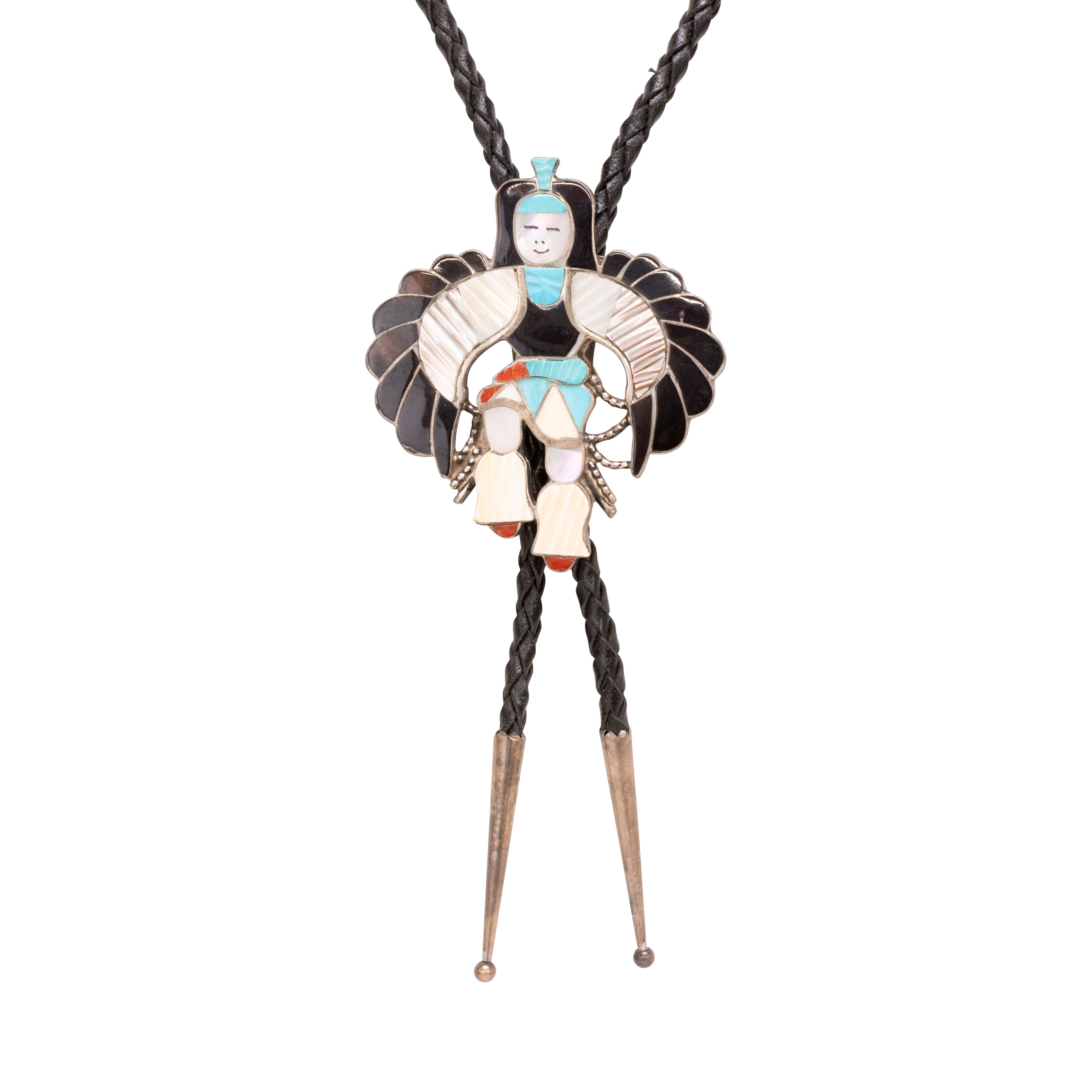 Zuni Eagle Dancer Bolo, Jewelry, Bolo Necktie, Native