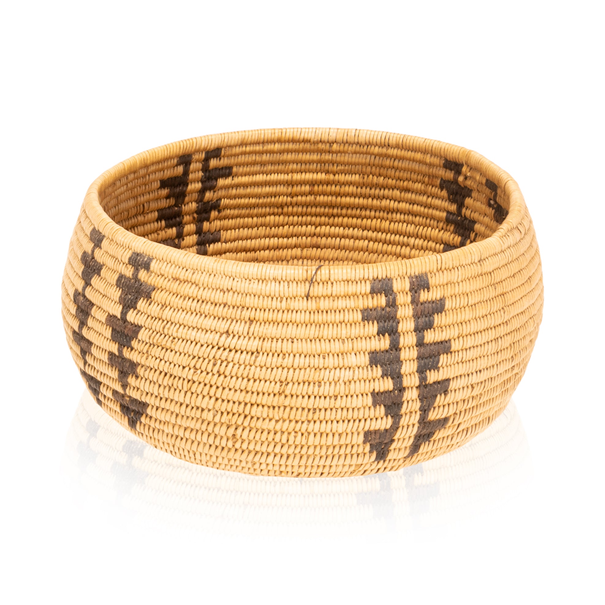 Miwok Basket, Native, Basketry, Vertical