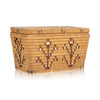 Salish Lidded Trunk, Native, Basketry, Vertical