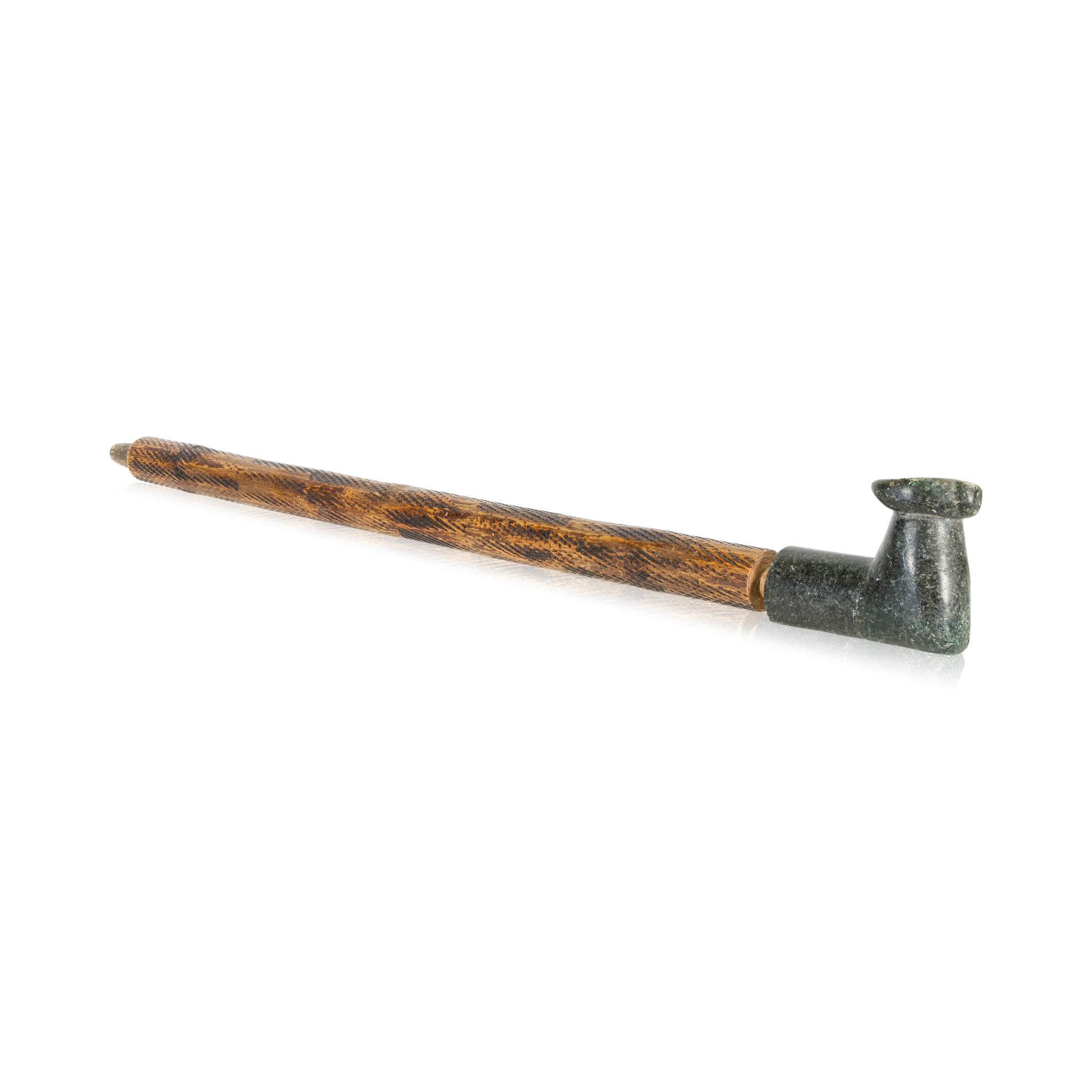 Sioux Effigy Pipe, Native, Pipe, Steatite