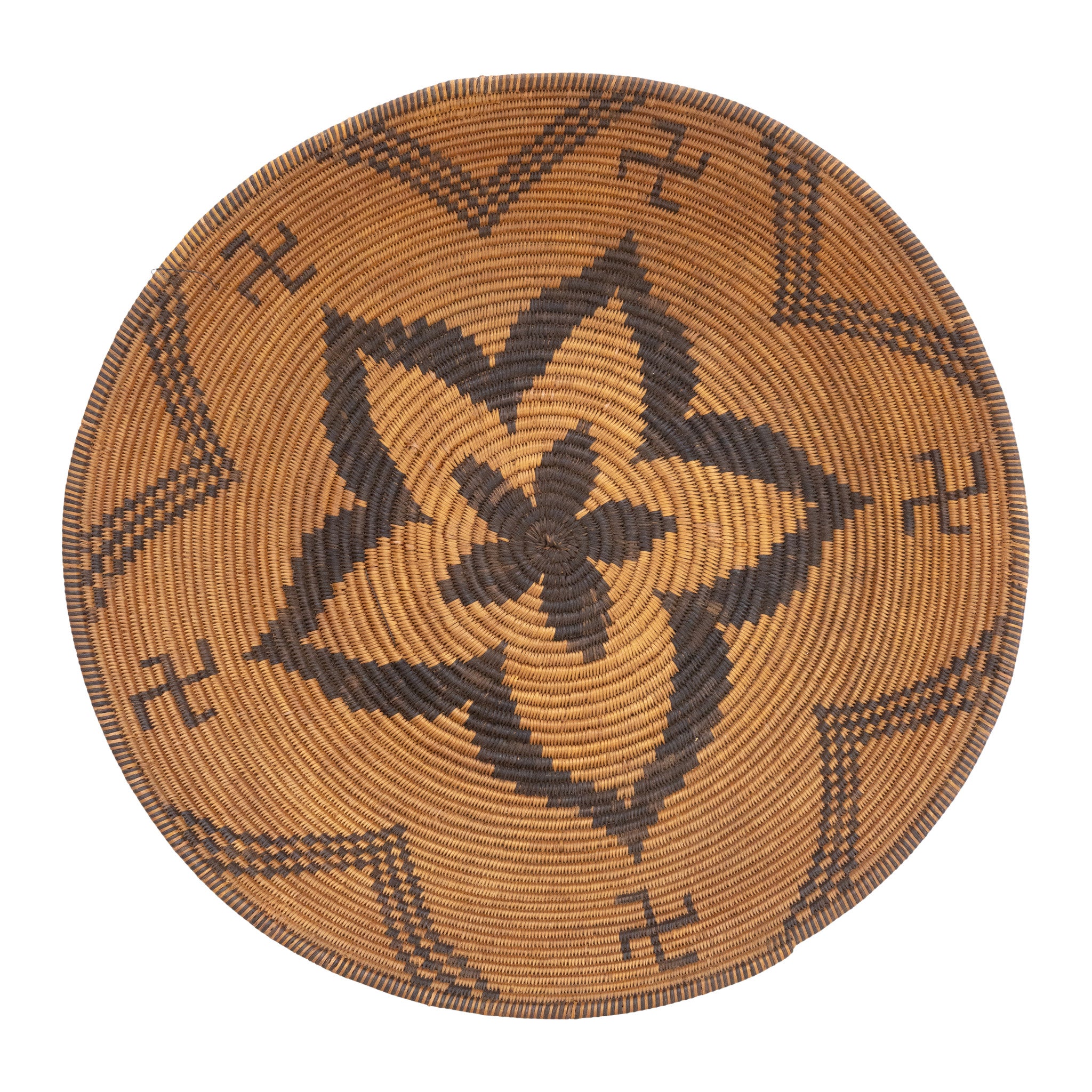 Apache Basketry Tray, Native, Basketry, Plate
