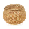 Hupa Tobacco Jar, Native, Basketry, Vertical
