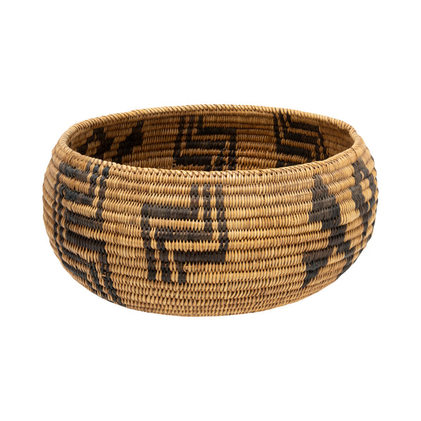 Miwok Pictorial Basket, Native, Basketry, Vertical