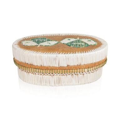 Quilled Birch Bark Box, Native, Birch Bark, Containers