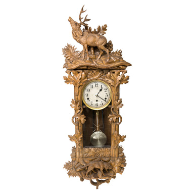 Black Forest Hunter's Clock, Furnishings, Black Forest, Clock