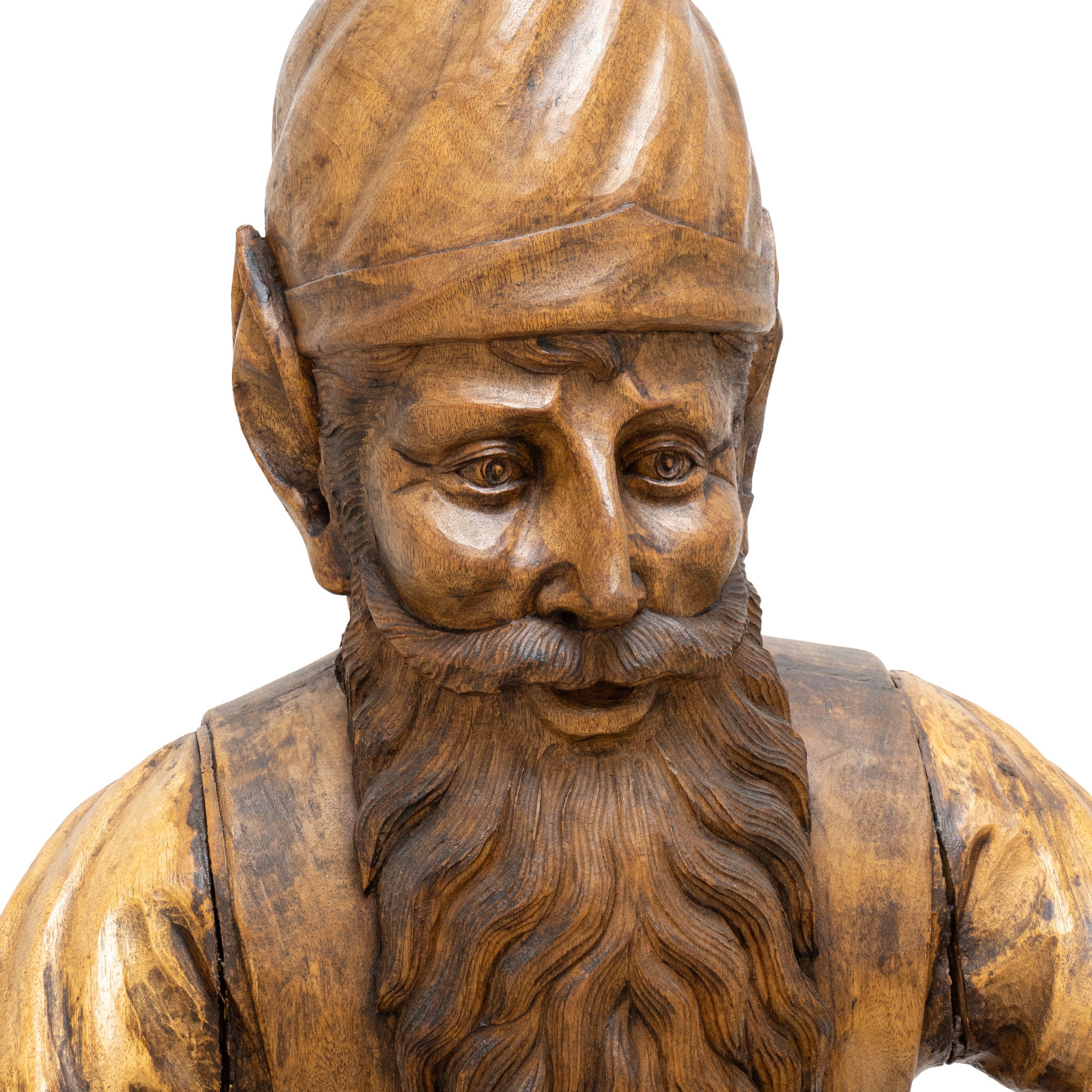Black Forest Carved Gnome Umbrella Stand
