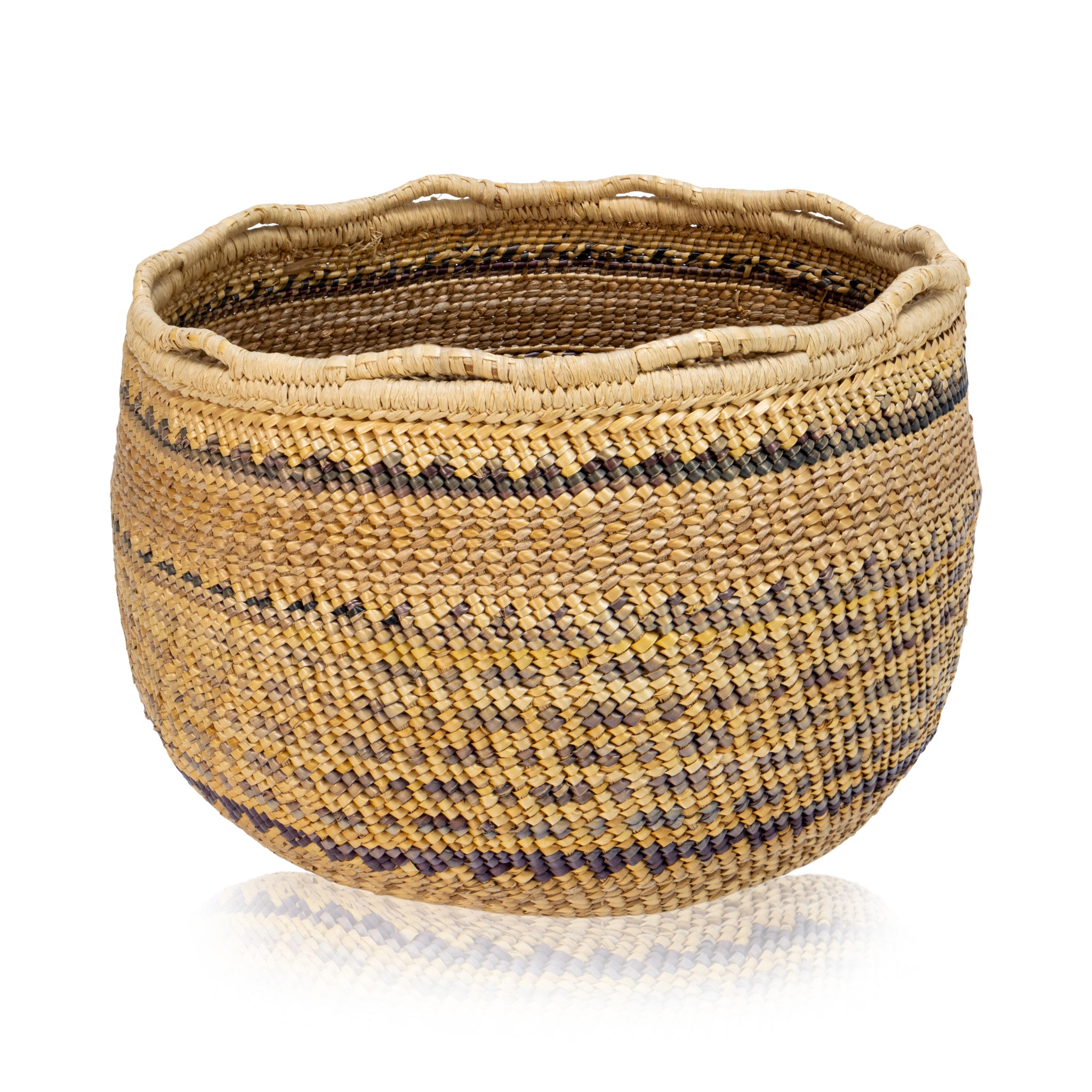 Chehalis Basket, Native, Basketry, Vertical